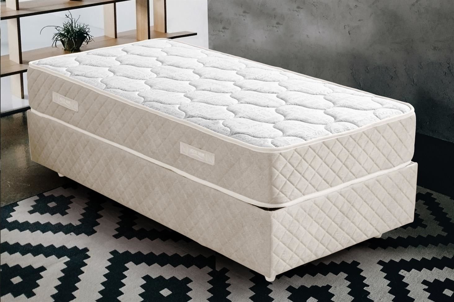 Deluxe Ortopedik Yaylı Yatak Krem - 120x200