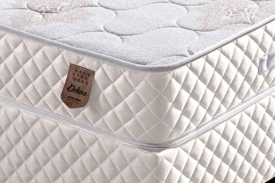 Deluxe Ortopedik Yaylı Yatak Krem - 140x190