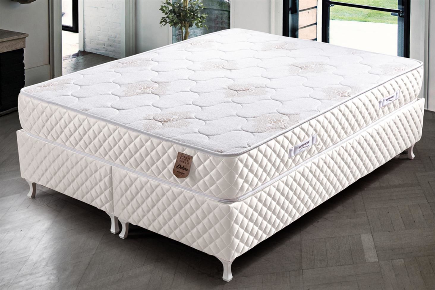 Deluxe Ortopedik Yaylı Yatak Krem - 150x200