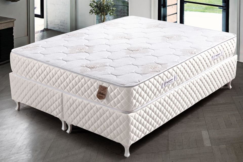 Deluxe Ortopedik Yaylı Yatak Krem - 150x200