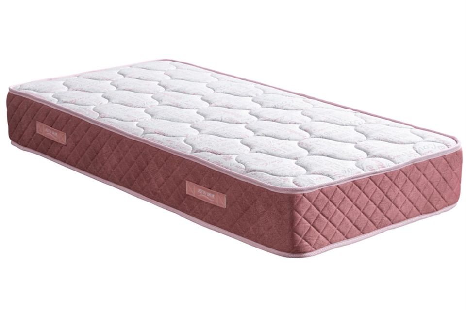 Deluxe Ortopedik Yaylı Yatak Pembe - 120x200