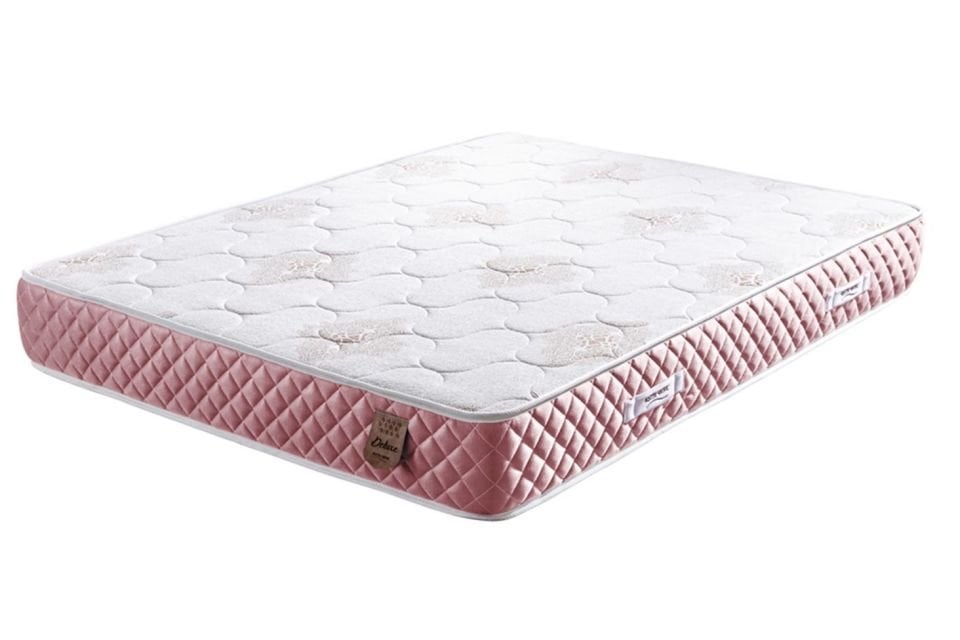 Deluxe Ortopedik Yaylı Yatak Pembe - 160x200