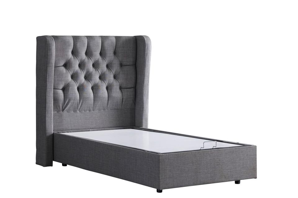 Riga Baza Başlık Comfort Yatak Seti 90 x 200 - Gri
