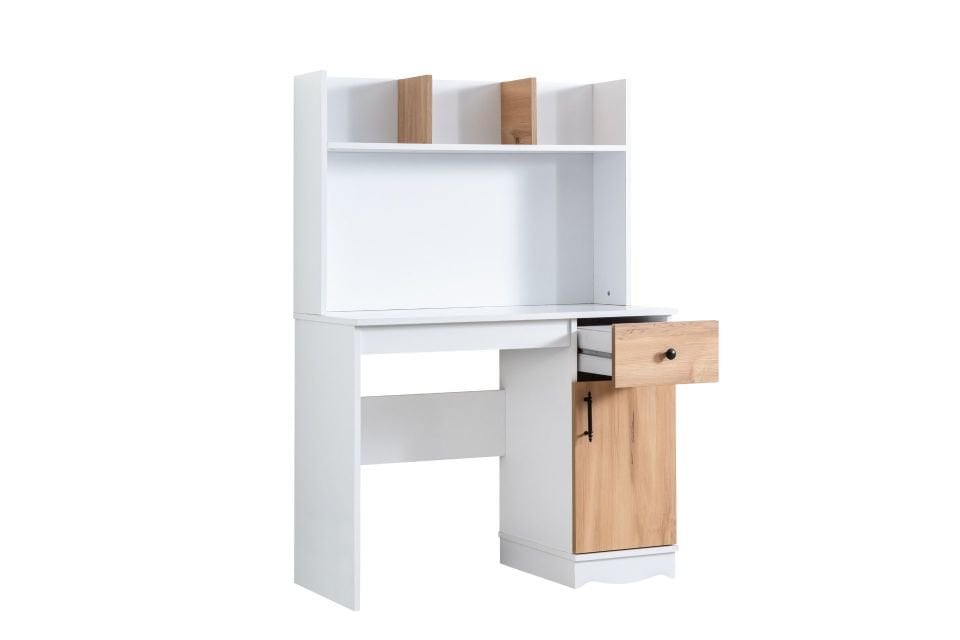 Felix Çalışma Masası Beyaz - Ceviz