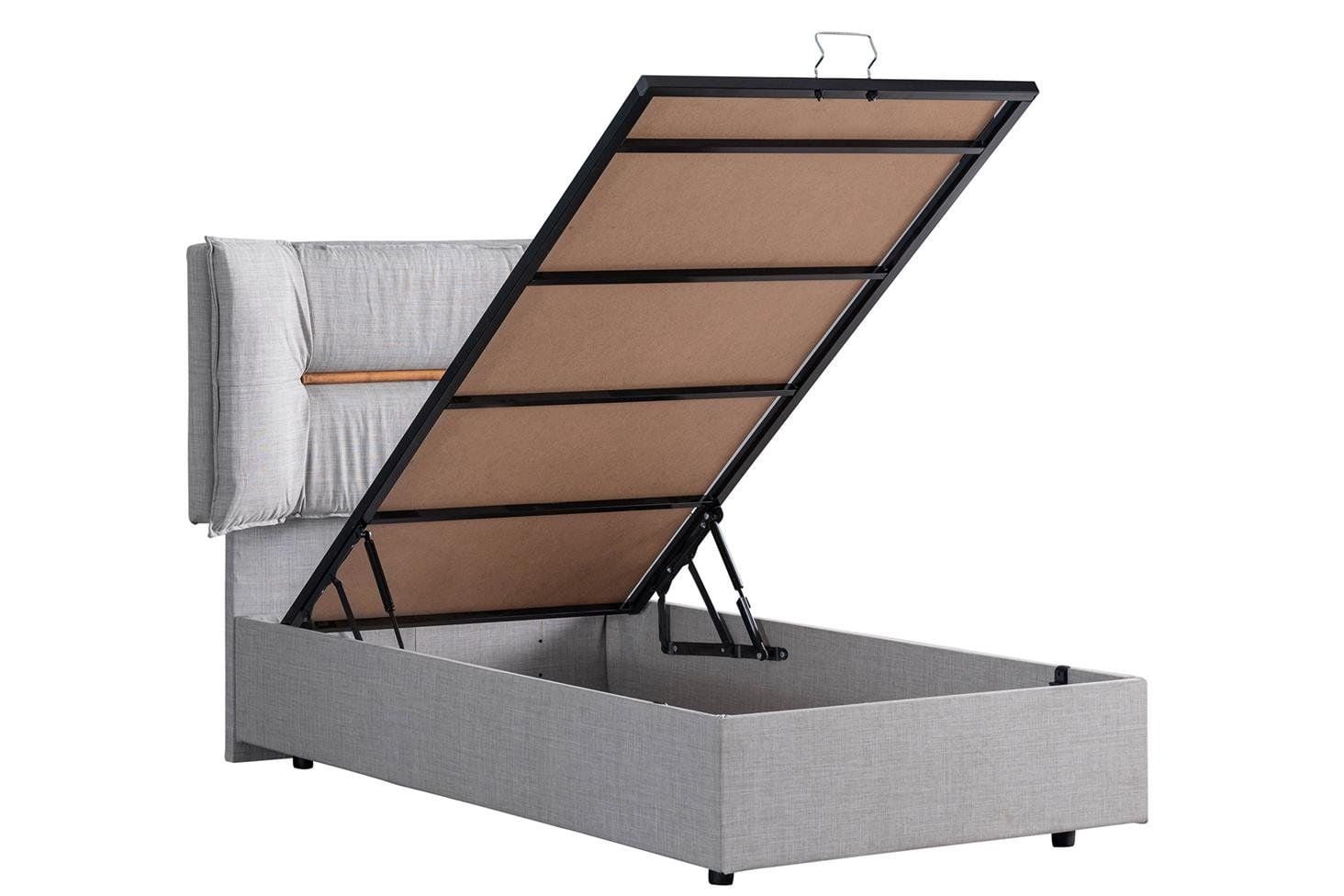Lizbon Baza Başlık Seti 120 x 200 - Açık Gri