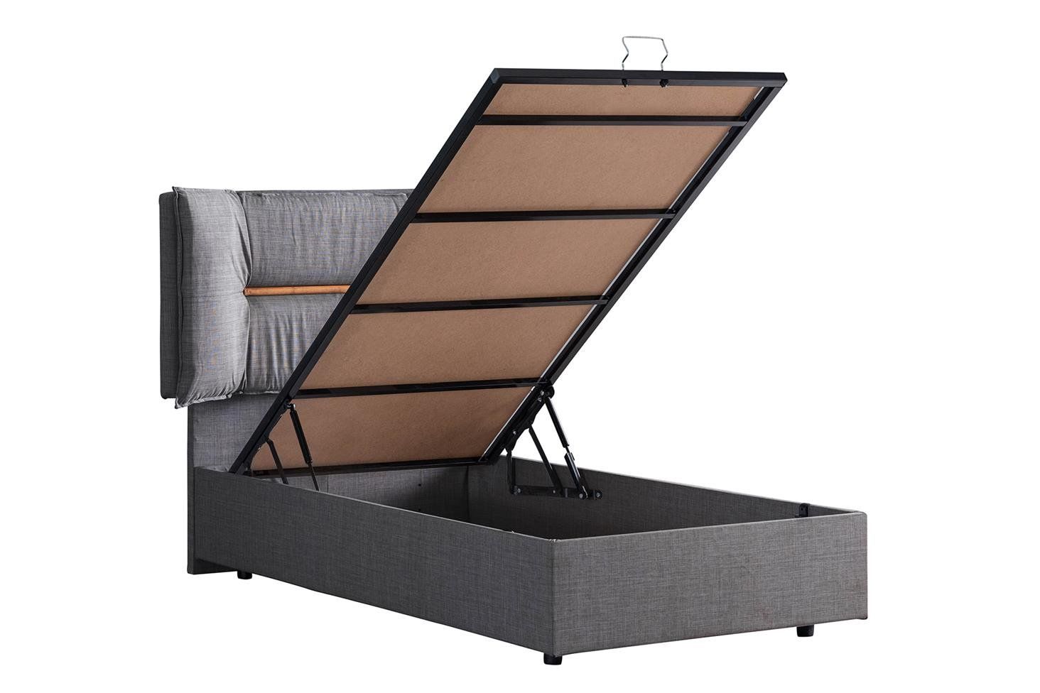 Lizbon Baza Başlık Seti 90 x 200 - Gri