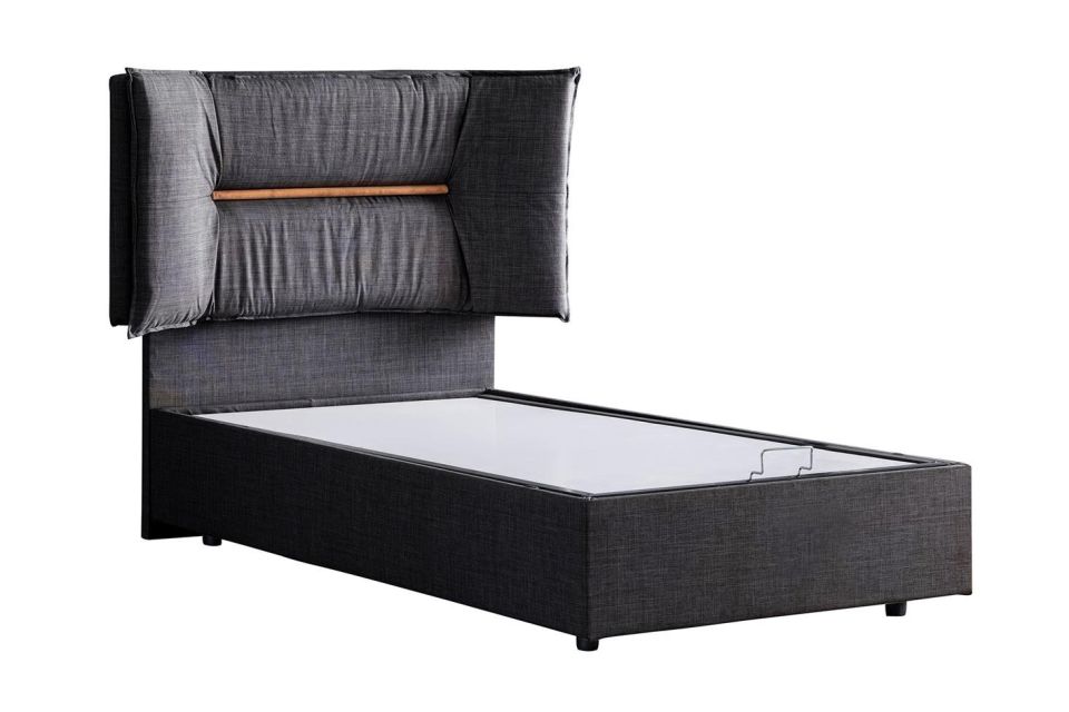 Lizbon Baza Başlık Seti 90 x 200 - Antrasit