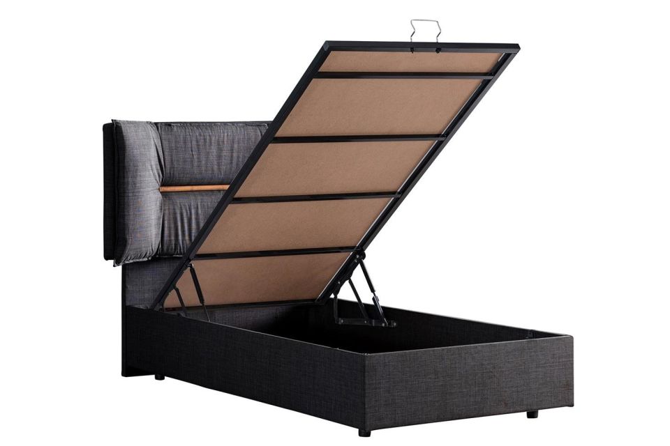 Lizbon Baza Başlık Seti 120 x 200 - Antrasit