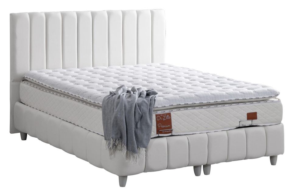 Narva Baza Başlık Real Pedli Yatak Seti 150 x 200 - Beyaz