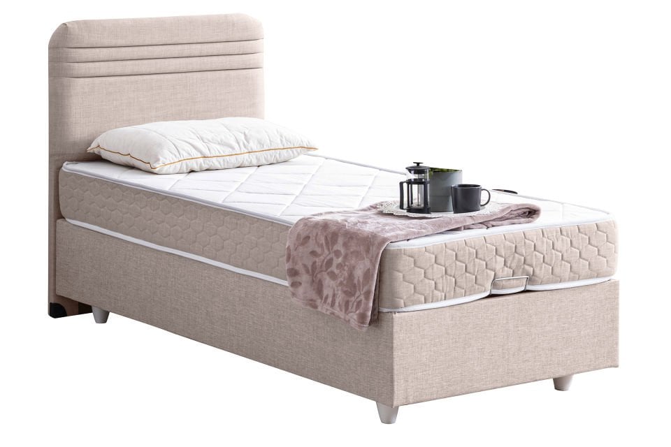 Mila Baza Başlık Orthosoft Yatak Seti 90 x 190 - Krem