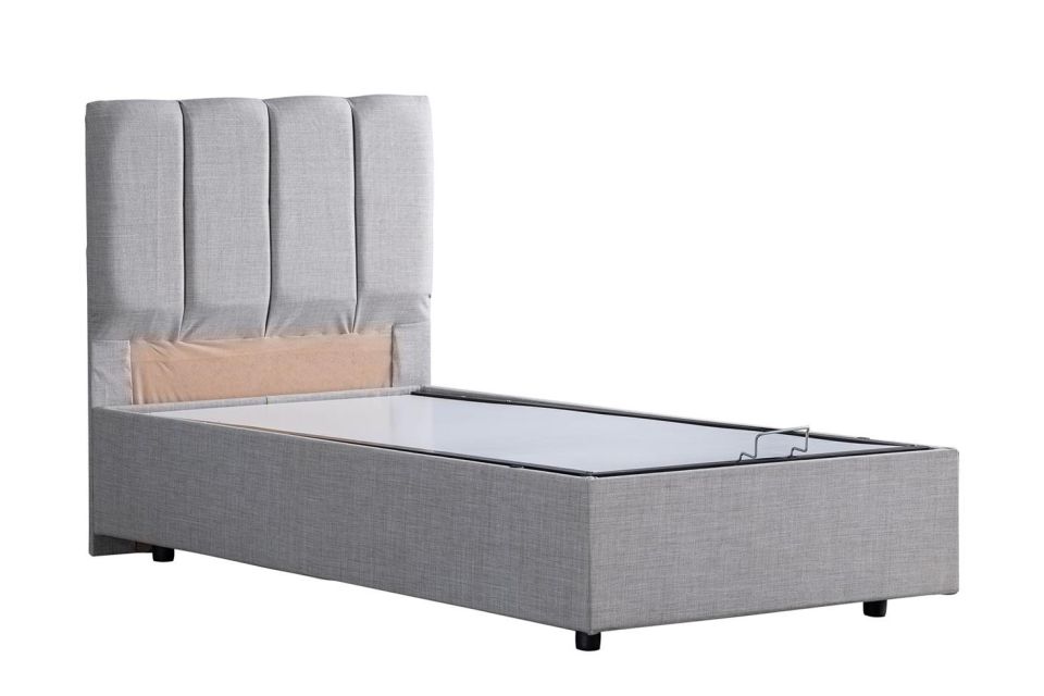 Defne Baza Başlık Seti 150 x 200 - Açık Gri