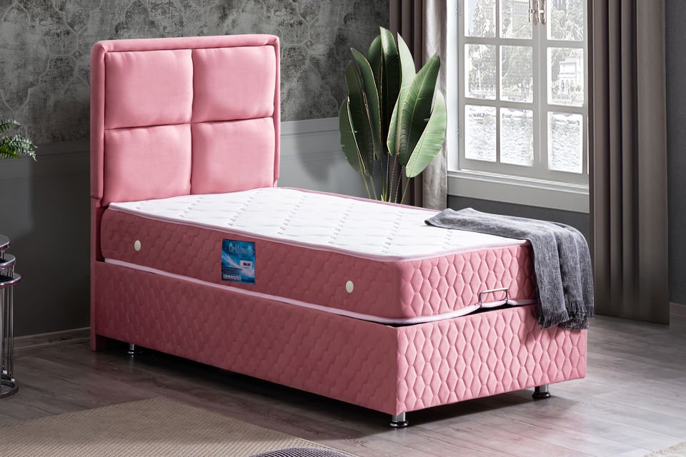Grand Baza Başlık Ortho Soft Yatak Seti 100 x 200 - Pembe