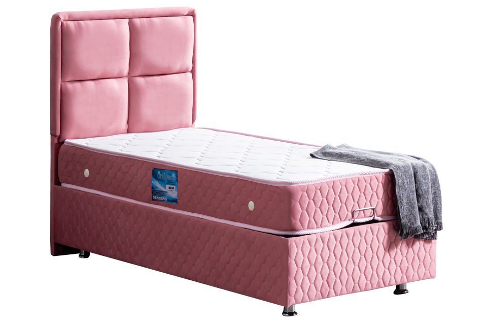 Grand Baza Başlık Ortho Soft Yatak Seti 100 x 200 - Pembe