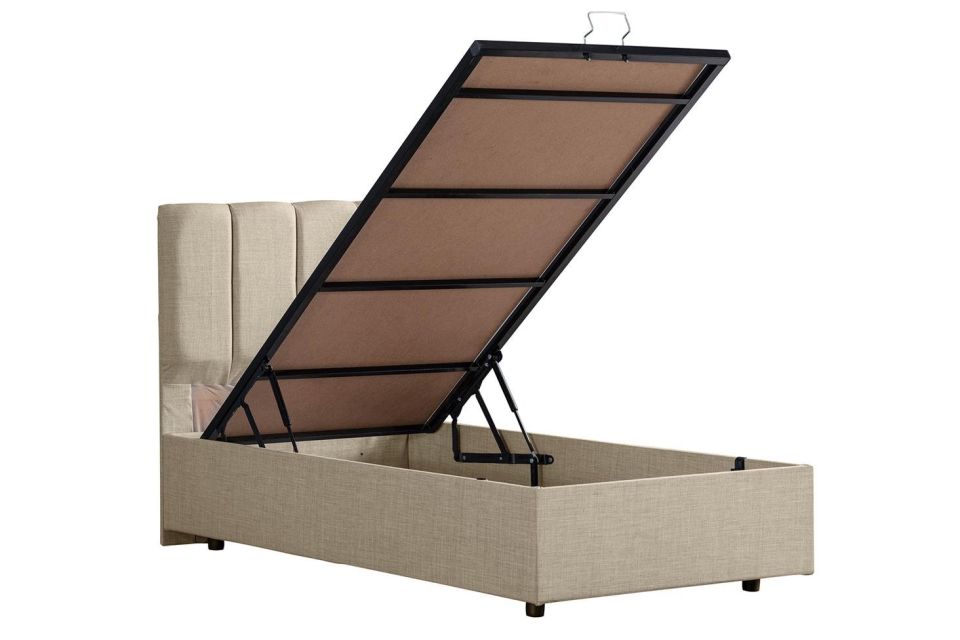 Defne Baza Başlık Seti 120 x 200 - Krem