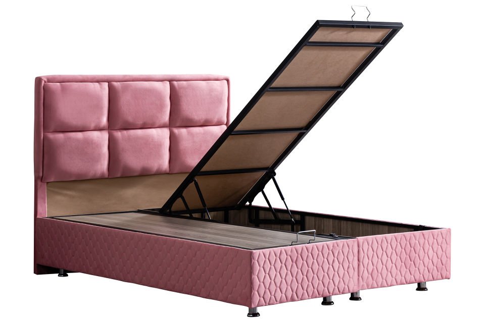 Grand Baza Başlık Ortho Soft Yatak Seti 180 x 200 - Pembe