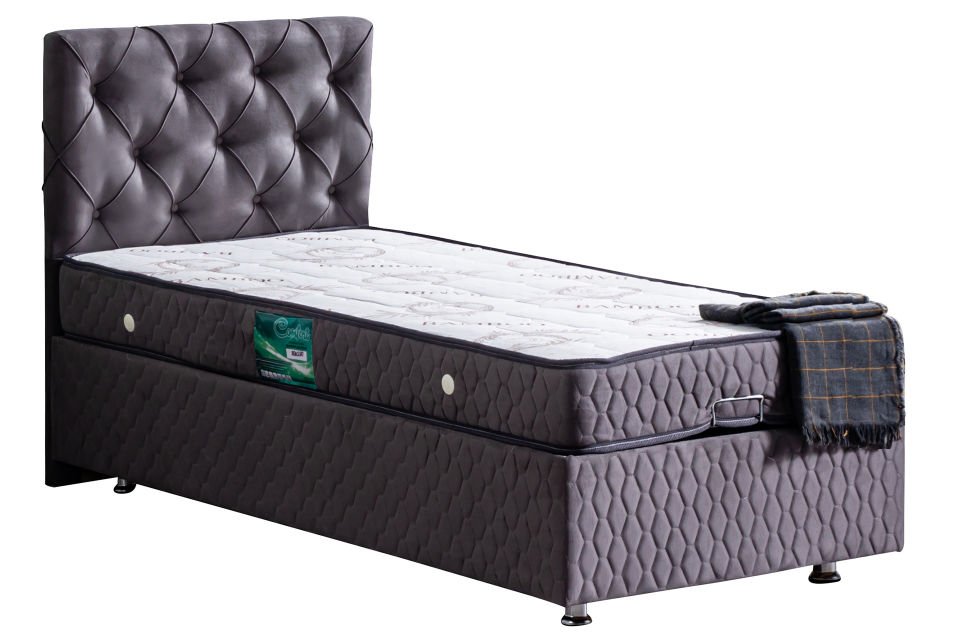 Vita Baza Başlık Comfort Yatak Seti 90 x 200 - Antrasit