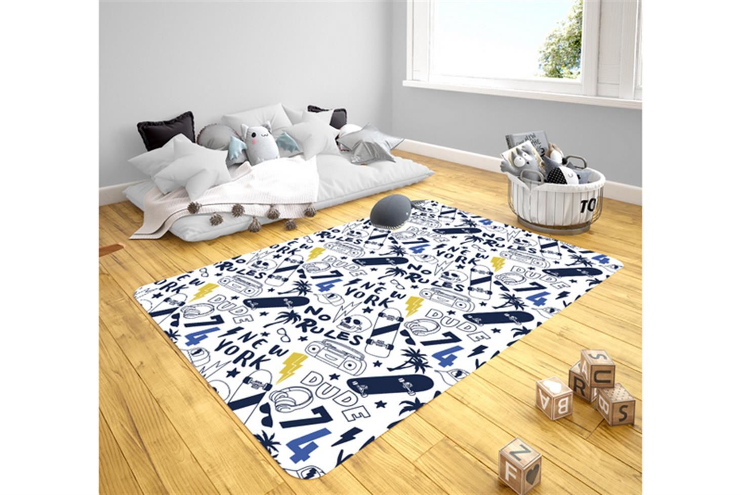 Venüs Genç Odası Takımı Uyumlu Kaydırmaz Halı 80x160