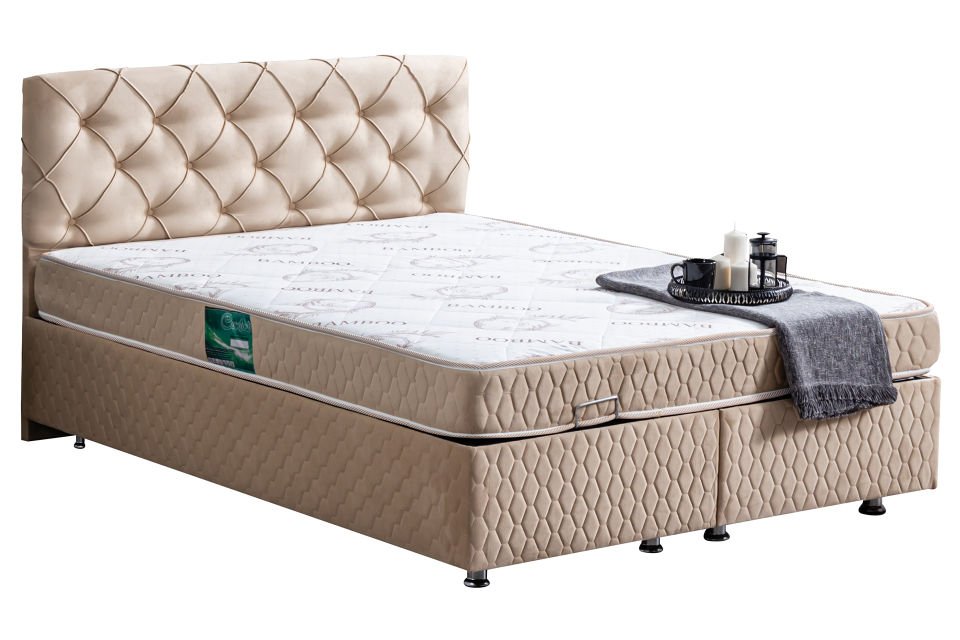 Vita Baza Başlık Comfort Yatak Seti 140 x 190 - Bej
