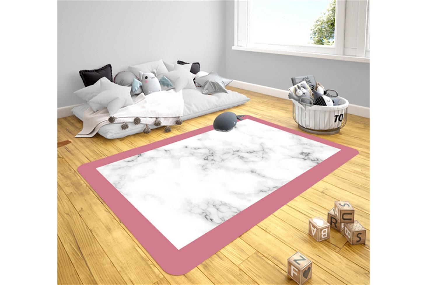 Lilyum Genç Odası Takımı Uyumlu Kaydırmaz Halı 80x160