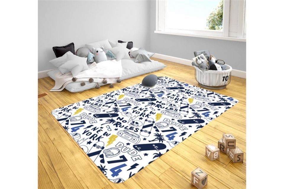 Venüs Genç Odası Takımı Uyumlu Kaydırmaz Halı 120x180