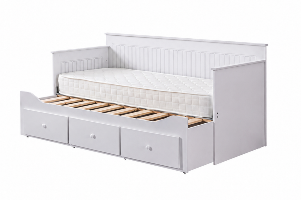 Marmaris Divan Karyola + Soft Yatak - Beyaz