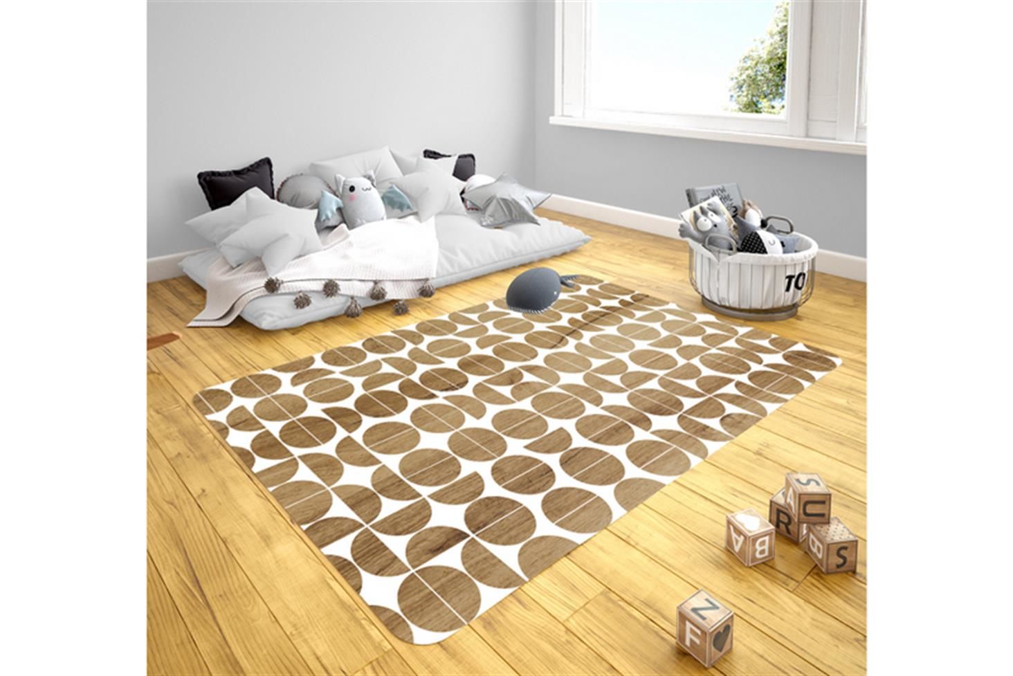 Delüxe Genç Odası Takımı Uyumlu Kaydırmaz Halı 120x180