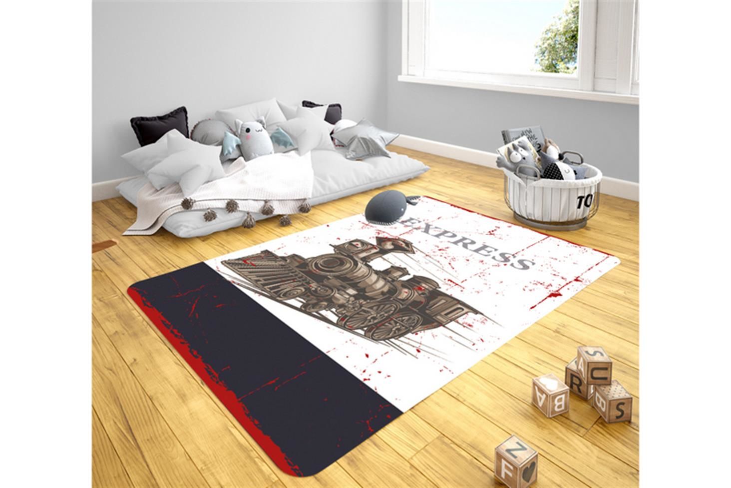 Express Çocuk Odası Takımı Uyumlu Kaydırmaz Halı 120x180
