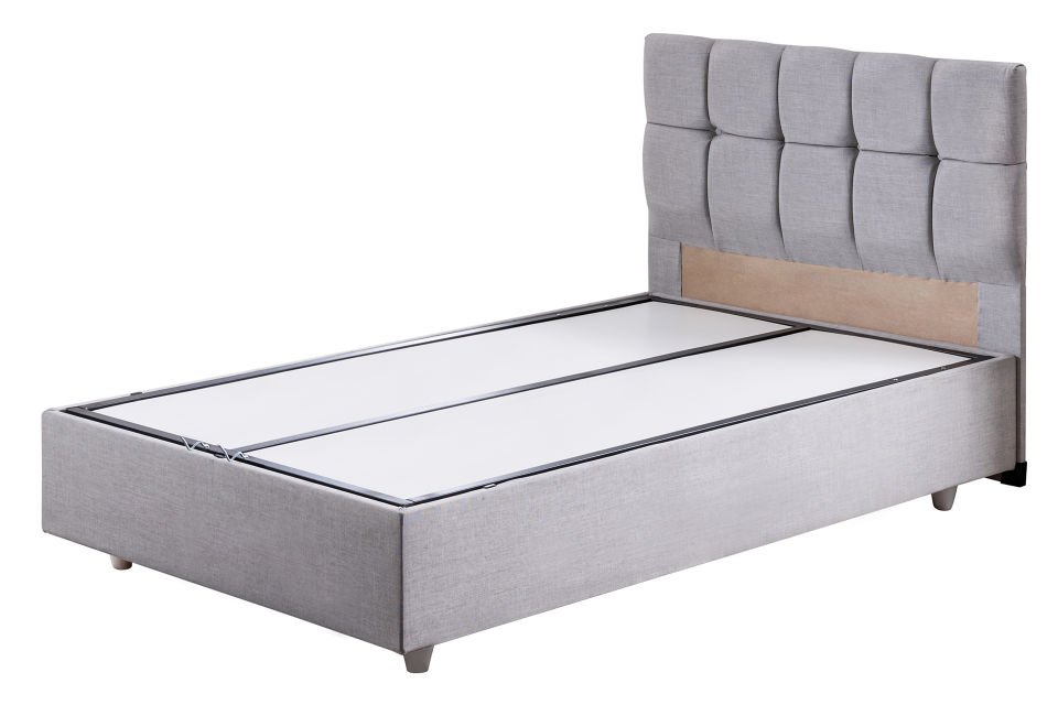 Berlin Baza Başlık Comfort Yatak Seti 120 x 200 - Açık Gri