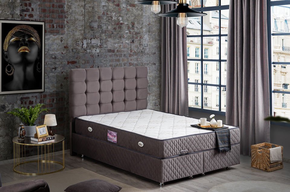 Duke Baza Başlık Deluxe Yatak Seti 180 x 200 - Antrasit