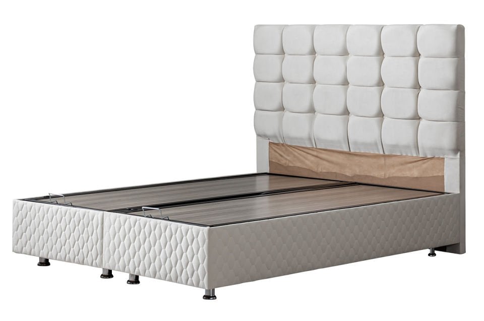 Duke Baza Başlık Deluxe Yatak Seti 140 x 190 - Krem