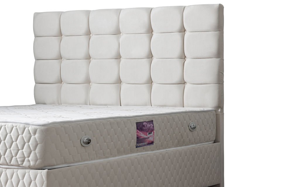 Duke Baza Başlık Deluxe Yatak Seti 140 x 190 - Krem