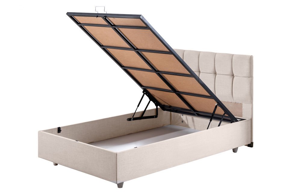 Berlin Baza Başlık Comfort Yatak Seti 90 x 200 - Krem