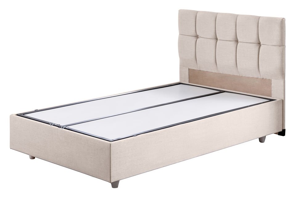 Berlin Baza Başlık Comfort Yatak Seti 90 x 200 - Krem