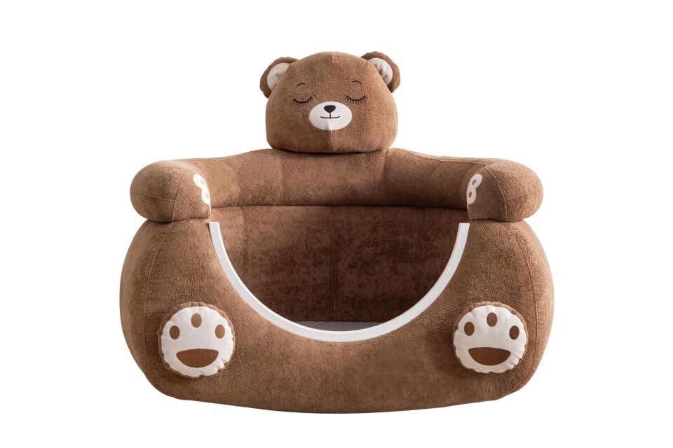 Ayıcık Peluş Kumaşlı Hayvan Figürlü Beşik