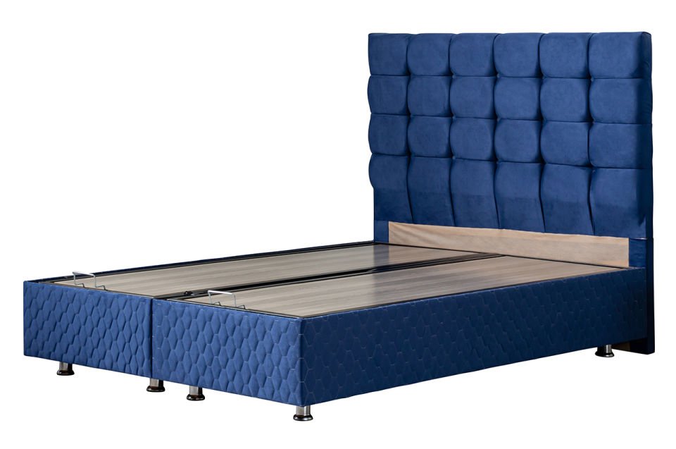 Duke Baza Başlık Deluxe Yatak Seti 140 x 190 - Lacivert