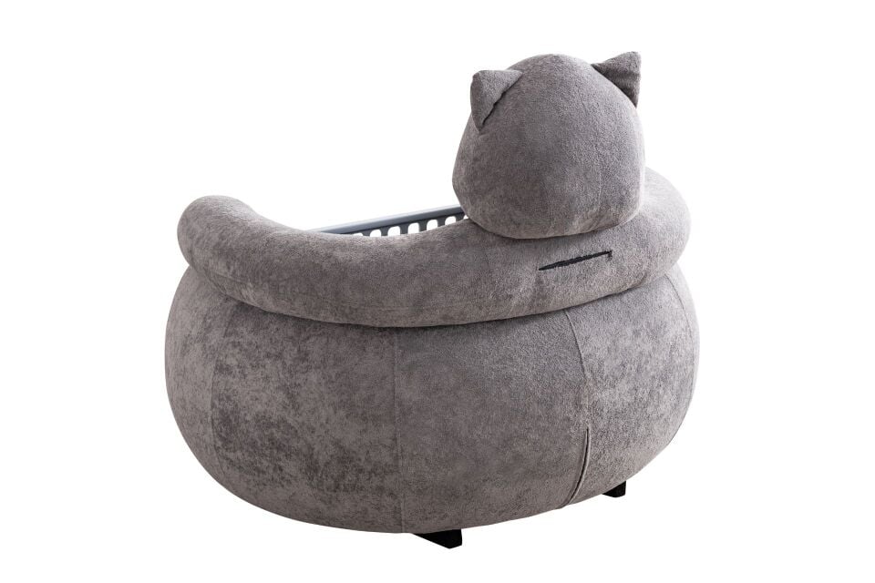 Kedi Peluş Kumaşlı Hayvan Figürlü Beşik