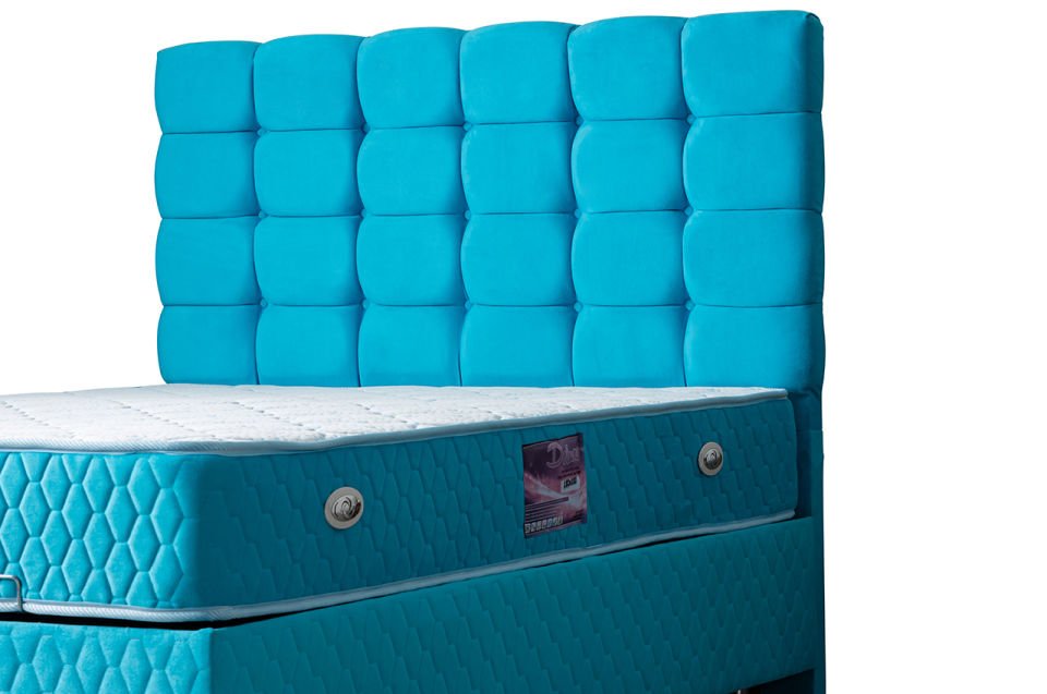 Duke Baza Başlık Deluxe Yatak Seti 150 x 200 - Turkuaz