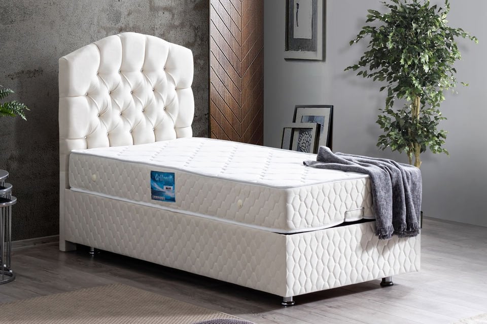 Zümrüt Baza Başlık Ortho Soft Yatak Seti 100 x 200 - Krem