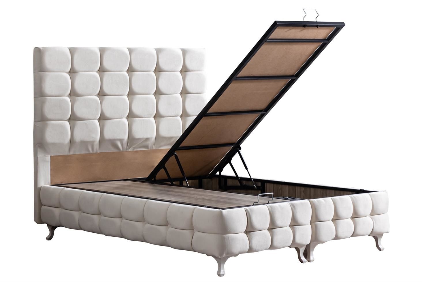 Duke Lux Baza Başlık Seti 160 x 200 - Krem