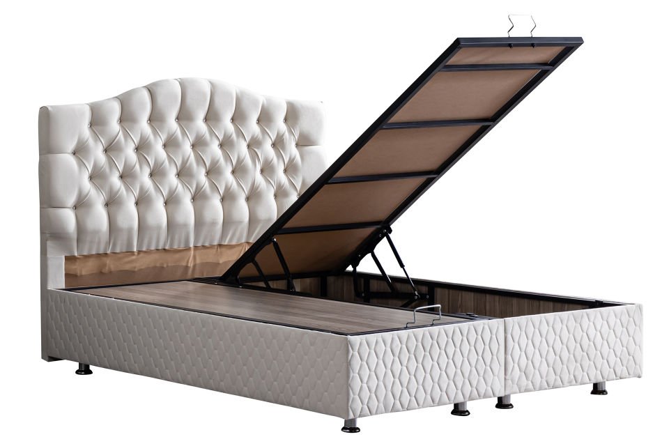 Zümrüt Baza Başlık Ortho Soft Yatak Seti 150 x 200 - Krem