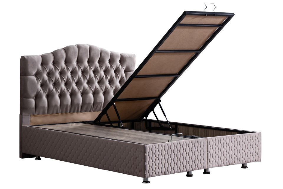 Zümrüt Baza Başlık Ortho Soft Yatak Seti 160 x 200 - Gri