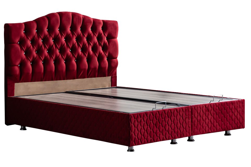 Zümrüt Baza Başlık Ortho Soft Yatak Seti 160 x 200 - Bordo