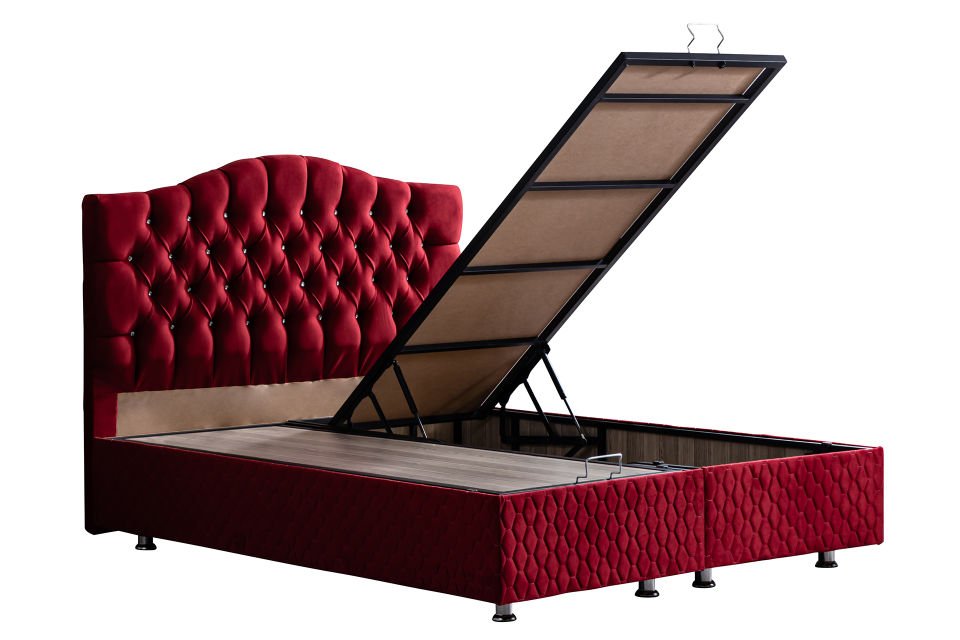 Zümrüt Baza Başlık Ortho Soft Yatak Seti 160 x 200 - Bordo