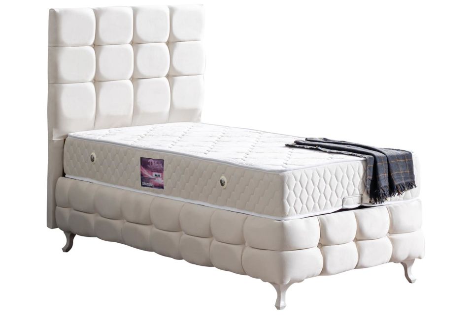 Duke Lux Baza Başlık Deluxe Yatak Seti 100 x 200 - Krem