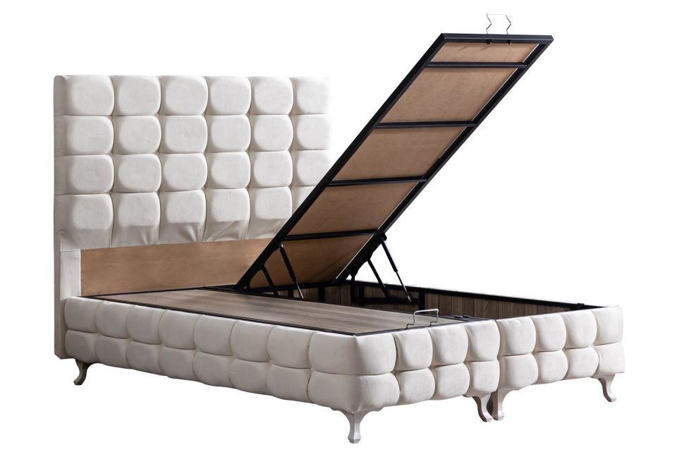 Duke Lux Baza Başlık Deluxe Yatak Seti 150 x 200 - Krem