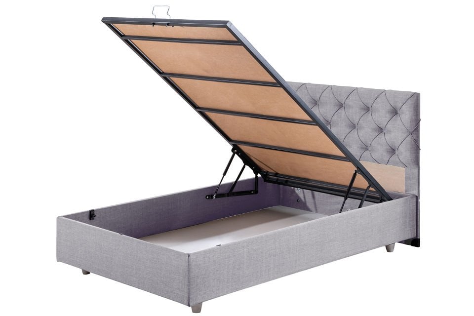 Eylül Baza Başlık Comfort Yatak Seti 120 x 200 - Açık Gri