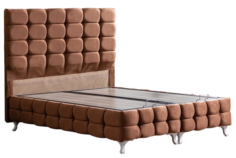Duke Lux Baza Başlık Deluxe Yatak Seti 160 x 200 - Açık Kahve