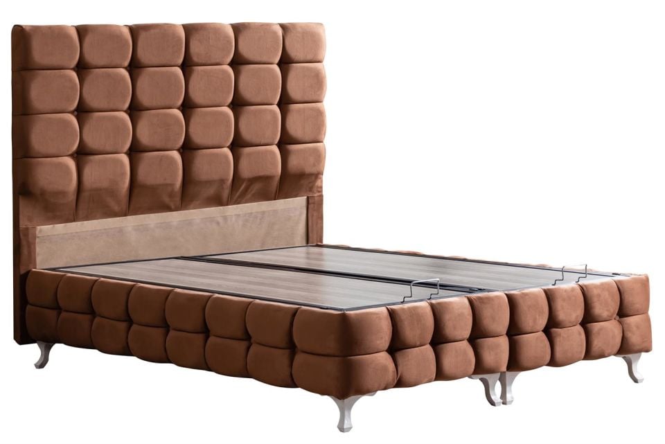 Duke Lux Baza Başlık Deluxe Yatak Seti 180 x 200 - Açık Kahve