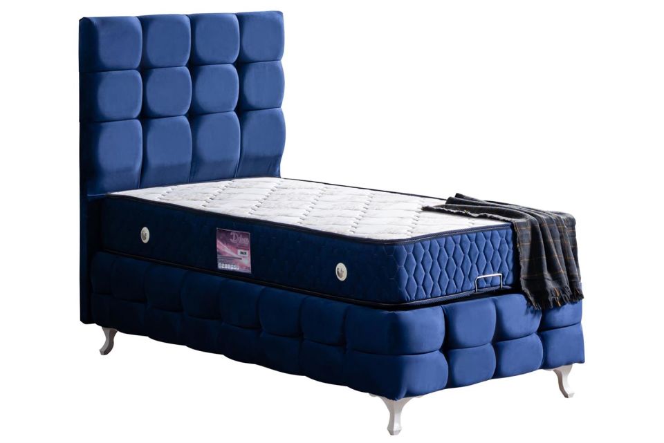 Duke Lux Baza Başlık Deluxe Yatak Seti 120 x 200 - Lacivert