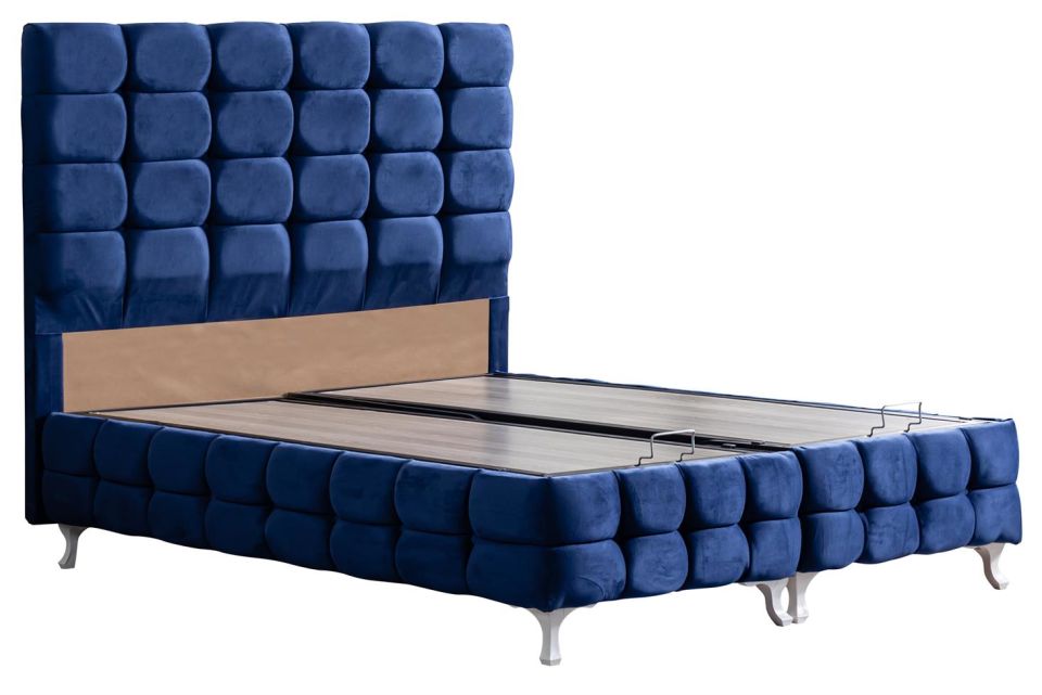 Duke Lux Baza Başlık Deluxe Yatak Seti 140 x 190 - Lacivert